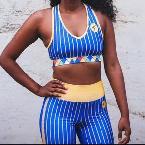 NWOT 2 Piece Yema Sports Bra/Pants Gym Fit: Large